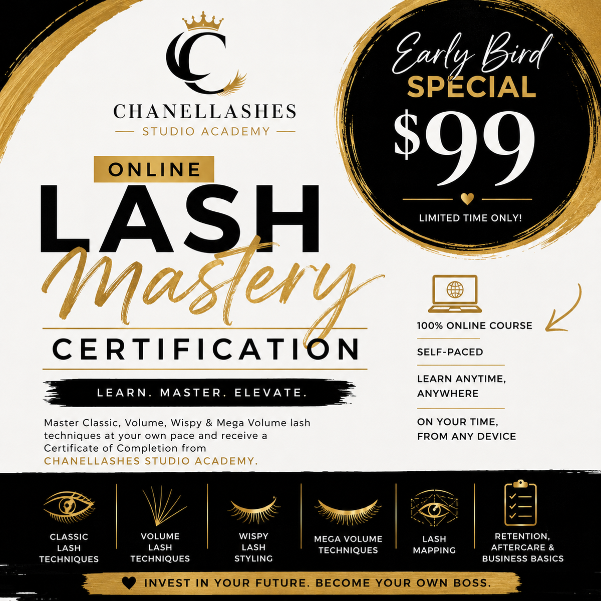 Online Lash Mastery Certification